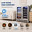 30" Wine and Beverage Refrigerator 33 Bottle & 130 Cans Built-in Wine Cooler with Four Handle Dual Zone