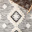 Amelio Hand Woven Wool/Cotton Geometric Rug in Ivory/Black-352613107