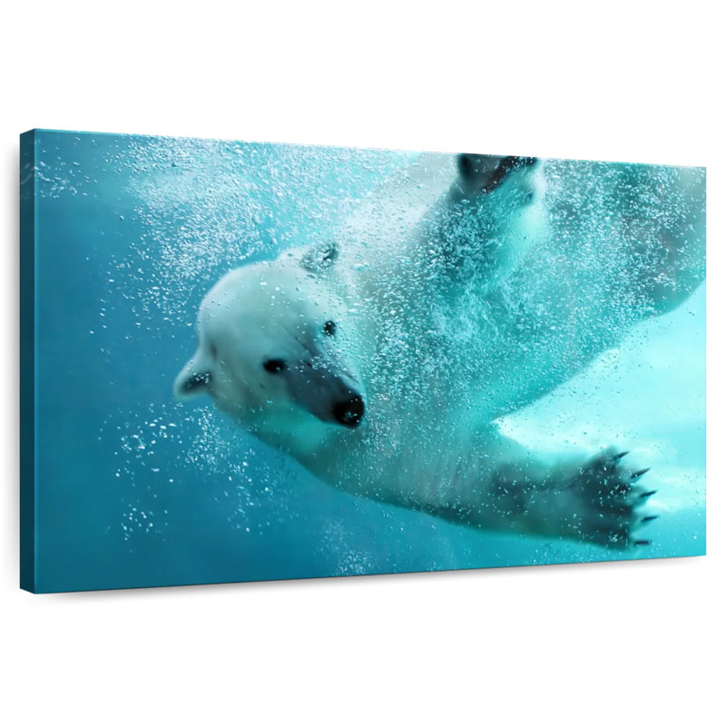 Brampt Underwater Polar Bear, 34" H x 51" W