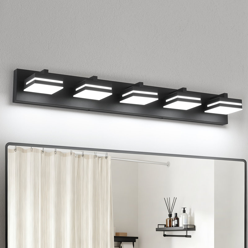 Dimmable Bathroom LED Vanity Light, 5 Lights