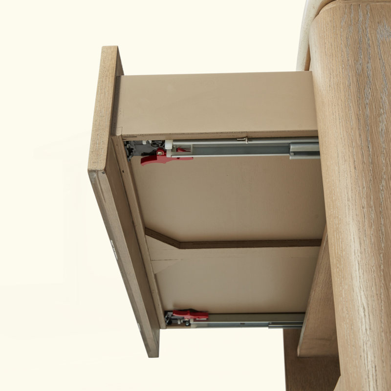 Two Drawer Nightstand With Rope Drawer Fronts