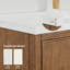 Ensemble de meuble-lavabo mural simple 30 po en noyer grillé Isola