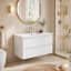 Meuble-lavabo mural 36 po vert avec tiroirs à fermeture en douceur
