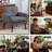 Cottle Mid Century Accent Chair, Fabric Living Room Chairs with Wooden Frame, Cozy Armchair Reading Chair with Comfy Back for Apartment, Living Room, Bedroom, Waiting Room, Small Space, Corner, Grey-112703284
