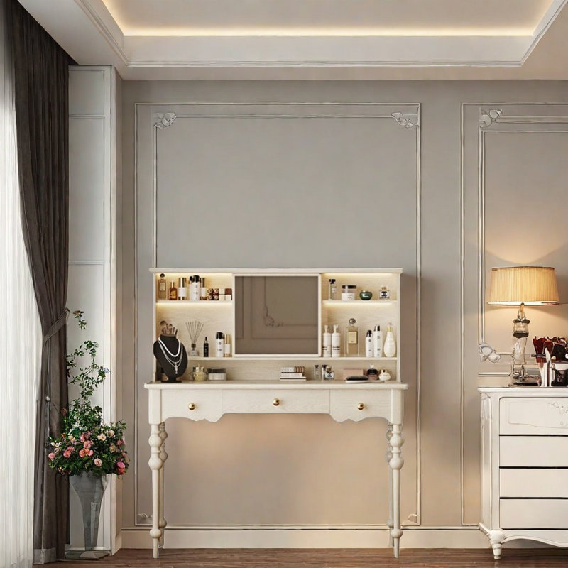 French Vintage Dresser, White