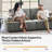 Broome Modern 92"W Height-Adjustable Backrest Upholstered Sofa with Pillows-1769513305