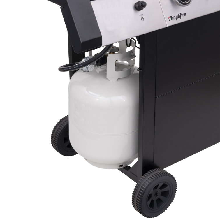 Char-Broil 4 burner Gas Grill with Cover, Brush, and Propane tank