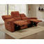 Navarro Chenille Upholstered Reclining Sofa Burnt Orange-1193518260