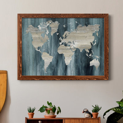 " Navy World Map "