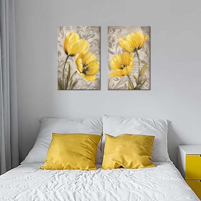 2 Piece Wrapped Canvas Wall Art