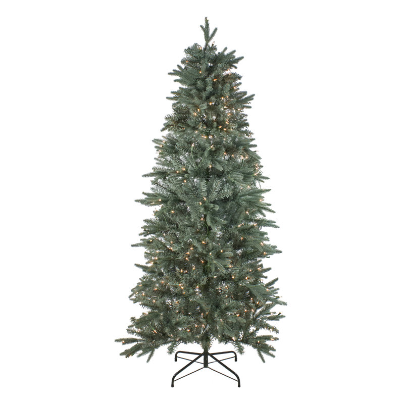 Washington Frasier Slim 9' Green Fir Artificial Christmas Tree with 900 Clear Lights