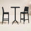 Ensemble de sièges de bar 24 po avec tabourets carrés Farrah-62678878