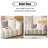 110.24" White 100% Polyester Modular Sofa cushion couch