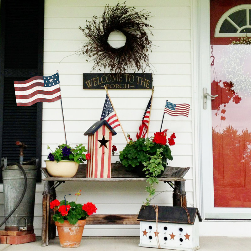 Drapeau de jardin Mosier, H 12,75 po x l 4,75 po