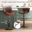 Annilee Swivel Upholstered Adjustable Height Bar Stool