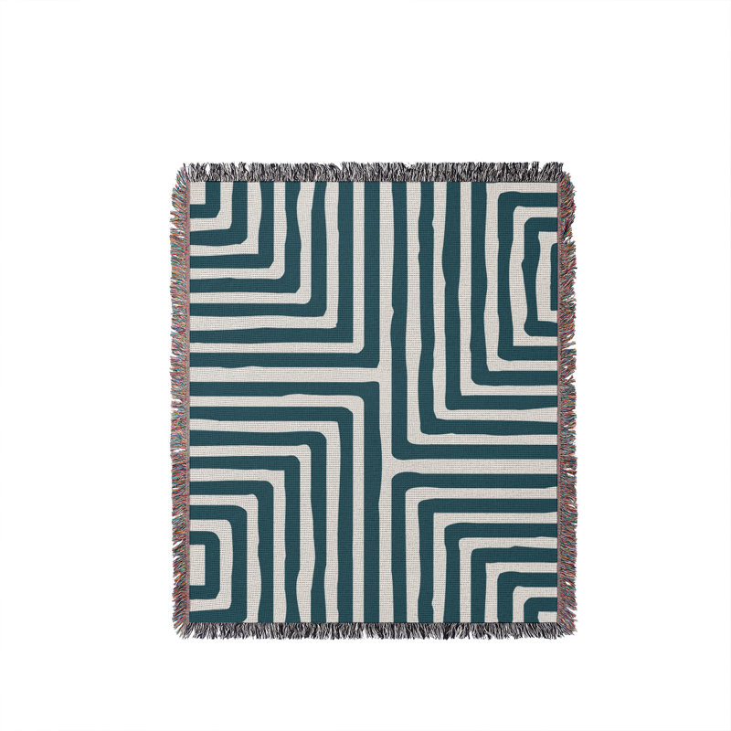 Jeté en coton Waren, Gris, 60 x 60