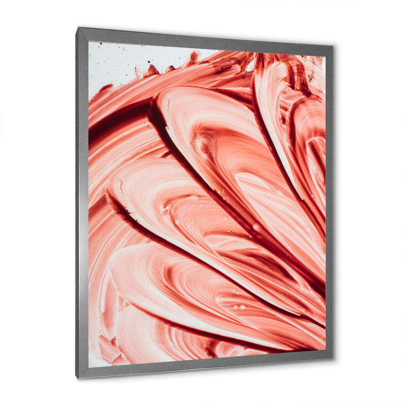 «Smeared Blood II», reproduction d'art sur toile, Toile avec cadre photo argenté, H 40 po x l 30 po x P 1,5 po