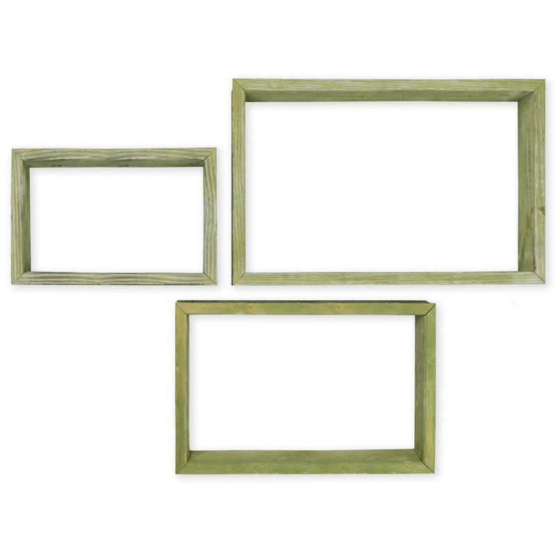 Cube Shelf with Adjustable Shelves, Restoration Green