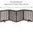 Ignacio Wood Free Standing Pet Gate with a Pair of Support Feet