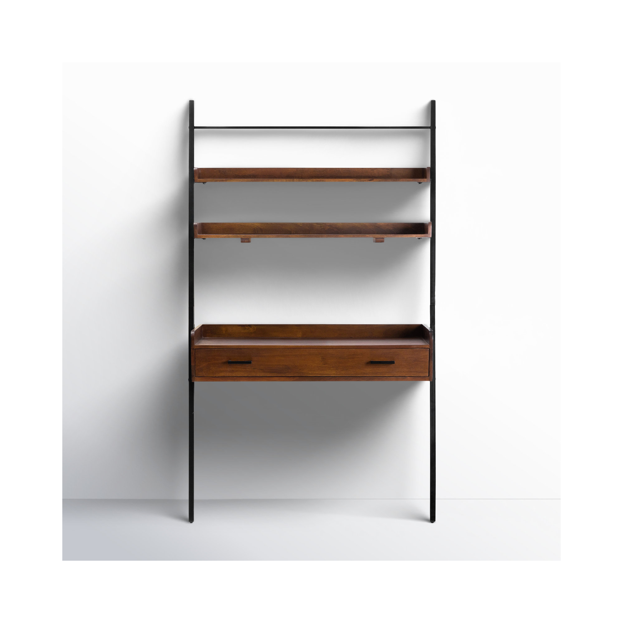 Innes Leaning / Ladder Desk, Walnut/Black