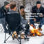 Chaise de camping pliante chauffée avec coussins Siale