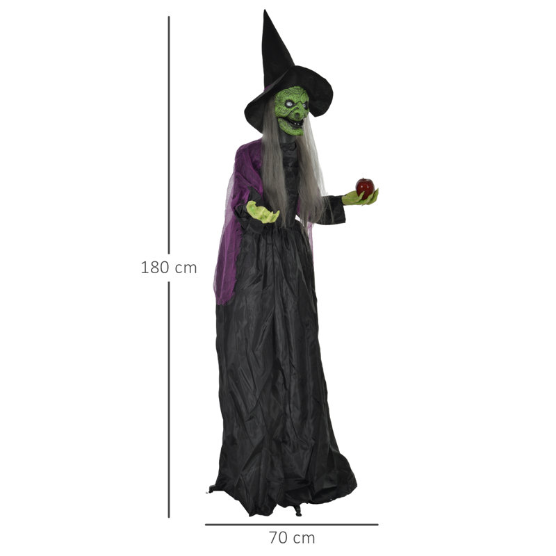 Plastic and Polyester Freestanding Halloween Decoration