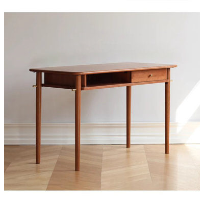 Minimalist Cherry Wood Computer Desk by Hokku Designs