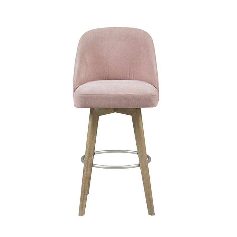 Tabouret de comptoir avec siège pivotant, Rose