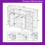 Armoire de rangement 55,8 po avec 7 tiroirs, 2 portes et décorations en verre-2026786061