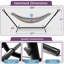 Double Adjustable Cotton Hammock with Stand-678375463