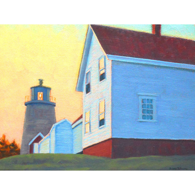 Sunrise On Monhegan Print by Diana Johnson