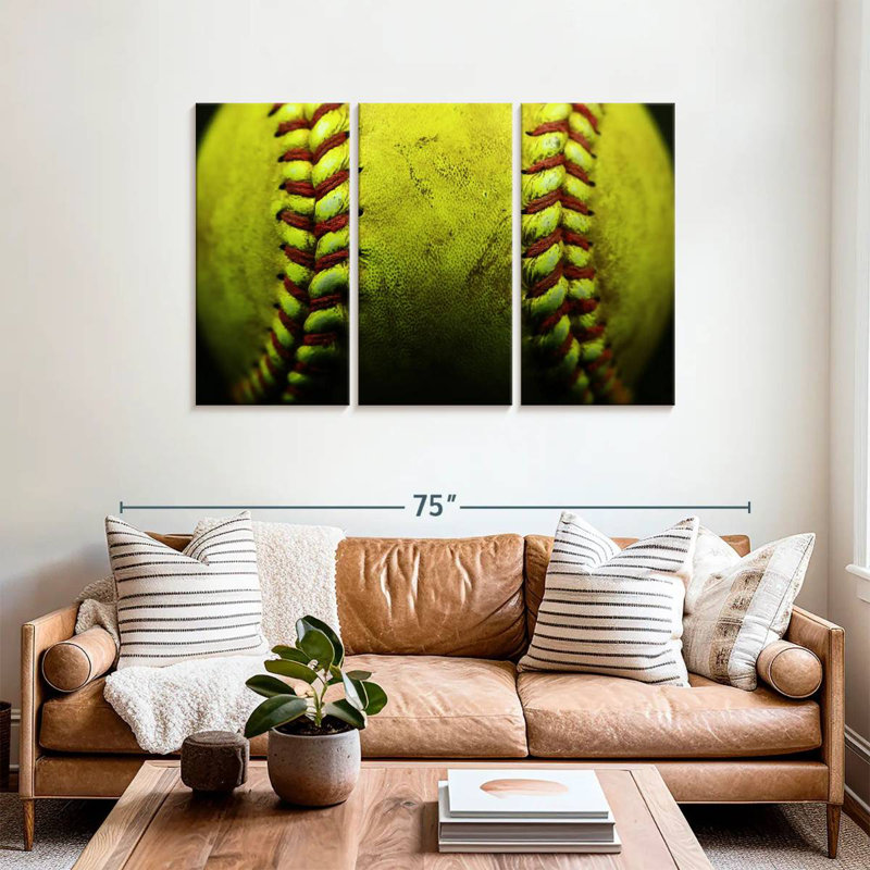 Sireci Dirty Softball, 36" H x 57" W