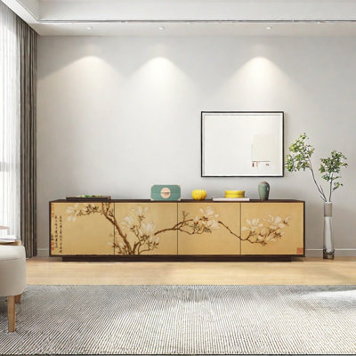 Durable Pine Wood TV Stand