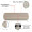 Round Cervical Roll Cylinder Bolster Cushion Cover, Ergonomic Design for Head Neck Back Spine Leg-96062343-96062344-125370599
