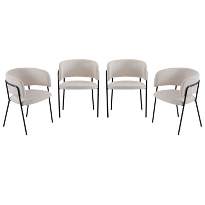 Dones Fabric Upholstered Dining Chairs by George Oliver