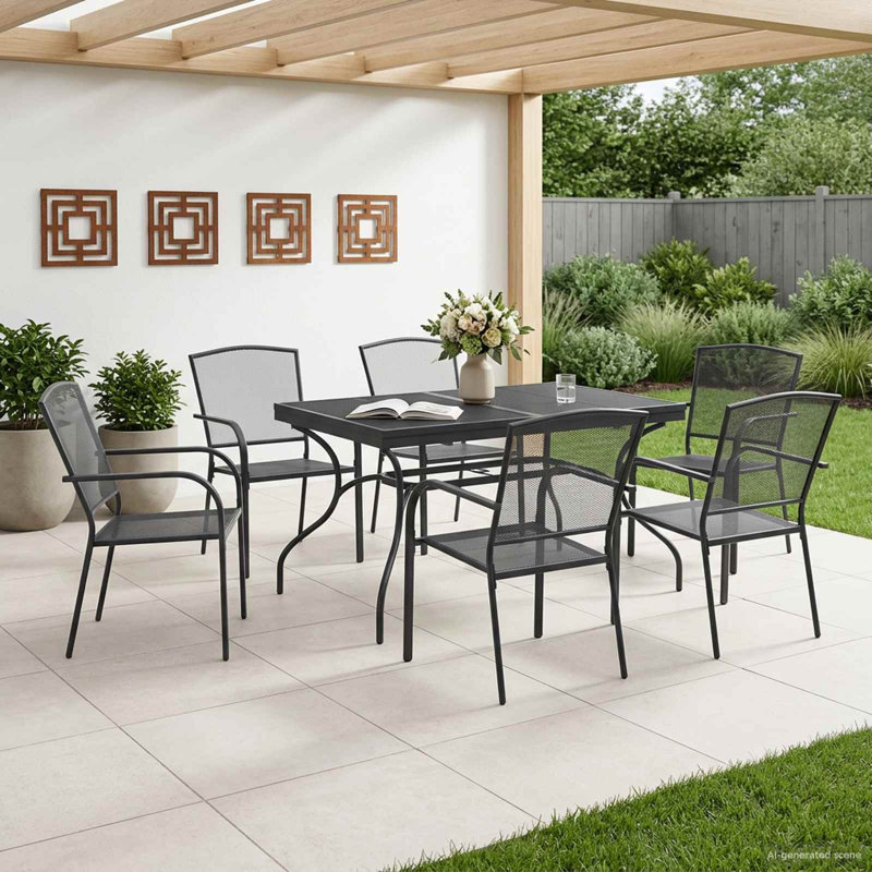 Patio Dining Set with, 6