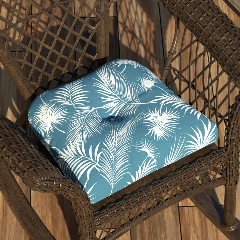 Outdoor 5'' Dining Chair Seat Cushion, Capri Polyester