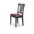 5 Piece Kitchen Table & Chairs Set Includes an Oval Dining Table with Butterfly Leaf and 4 Faux Leather Dining Room Chairs, Black & Cherry-585585178-551914206