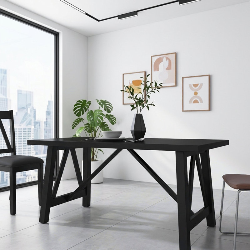 Table à manger, Noir mat