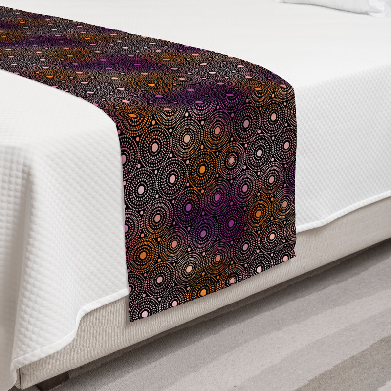 Chemin de lit à motif géométrique Ambesonne, Simple
