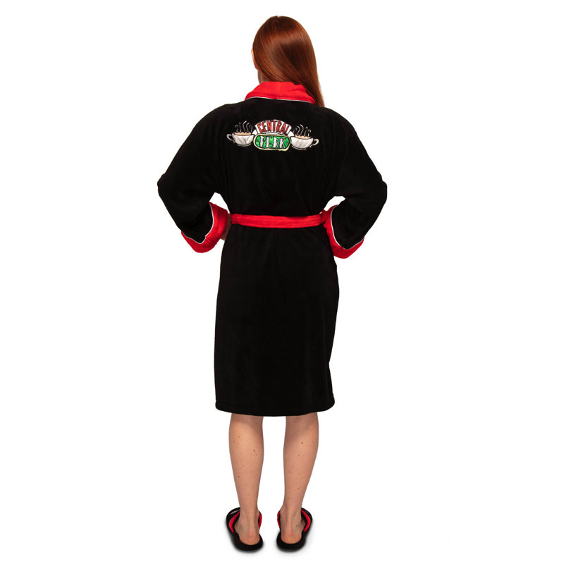 Fleece Mid-Calf Bathrobe with Pockets