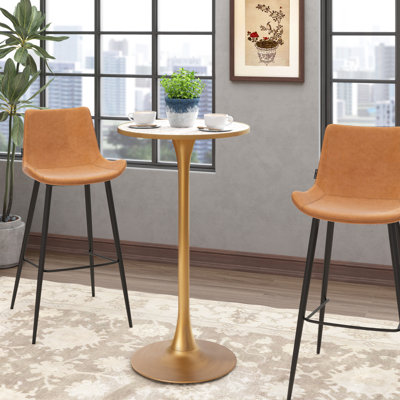 Bralie Bar Table Tall Pedestal Dining Table 60 x 106CM