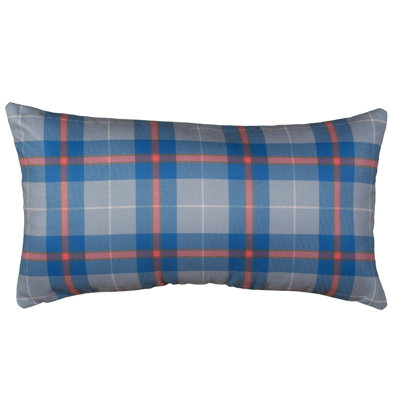 Plaid Cotton Throw Pillow