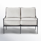 50'' Aluminum Outdoor Loveseat with Sunbrella® Cushions