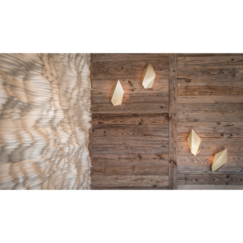 1 - Light Flush Mounted Sconce, Satin Brass
