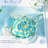 Blow molded glass turtle statue