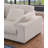 Nadine 155.5"W Beige Corduroy Modular Corner Sectional Sofa With Left-Facing Chaise-1613018931