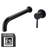 SUMERAIN Single Handle Wall Mounted Tub Faucet, High Flow Tub Filler with Brass Valve-64624193