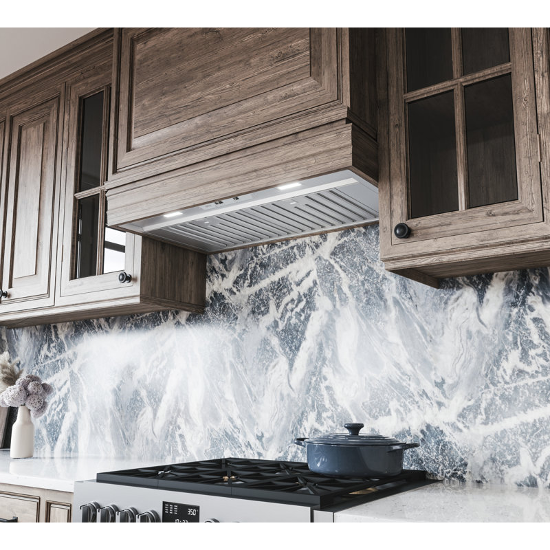 Zephyr Monsoon Mini 36 in. 300 CFM Insert Range Hood in Stainless Steel