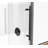 - W x 76'' H Single Added Door Frameless Shower Door with-85752685